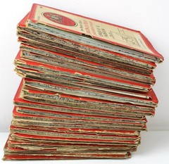 JOB LOT 27 Ordnance Survey Maps Orange CLOTH New Popular Edition 1940s 1 Inch
