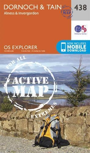 Dornoch and Tain (Map) OS Explorer Active Map