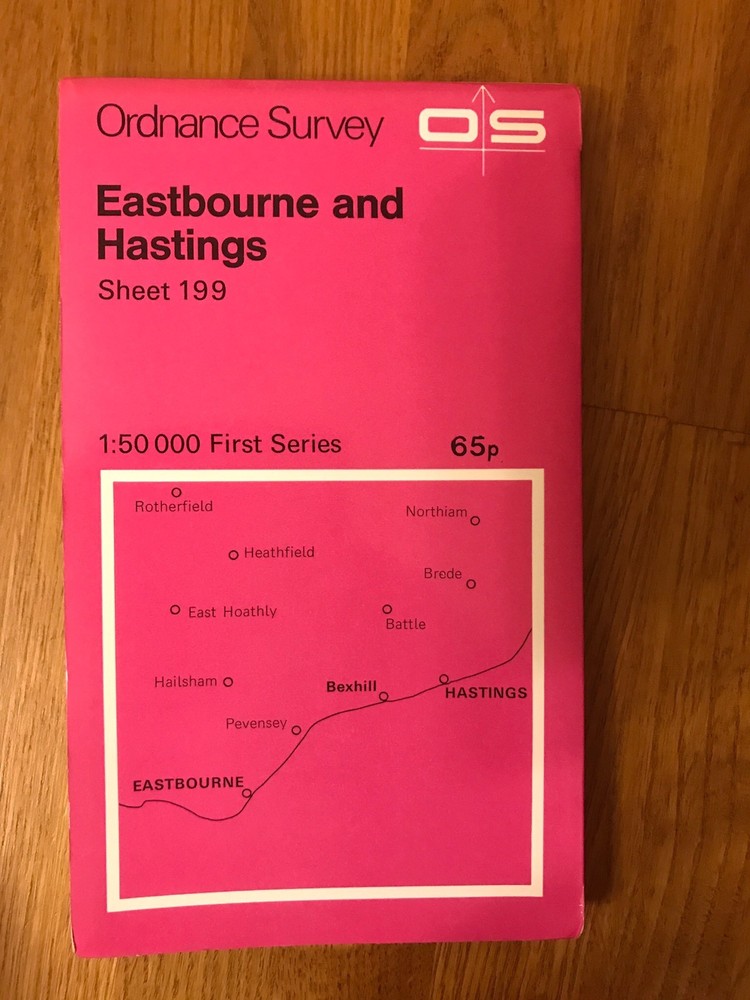 Ordnance Survey Map Sheet 199 – Eastbourne And Hastings