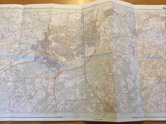 1994 Ordnance Survey Pathfinder Map 1247 TQ 23/33 Crawley (incl Balcombe )