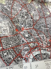 Ordnance Survey Vintage Cloth Map 1952 50s London NW Watford Luton Free Post UK
