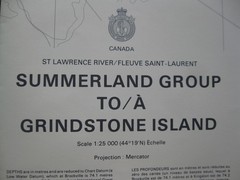 Lot of 3 Canadian Hydrographic Service Charts Summerland Group to Charity Shoal