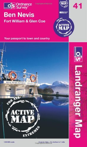 Ben Nevis, Fort William and Glen Coe (OS… by Ordnance Survey Sheet map, folded