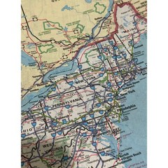 1993 Rand McNally Road Atlas Vintage US Canada Mexico Map Book Folder