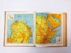 Arabic world atlas 1951 اطلس للدنيا أطلس الدنيا خرائط خريطة خريطه العالم فلكية