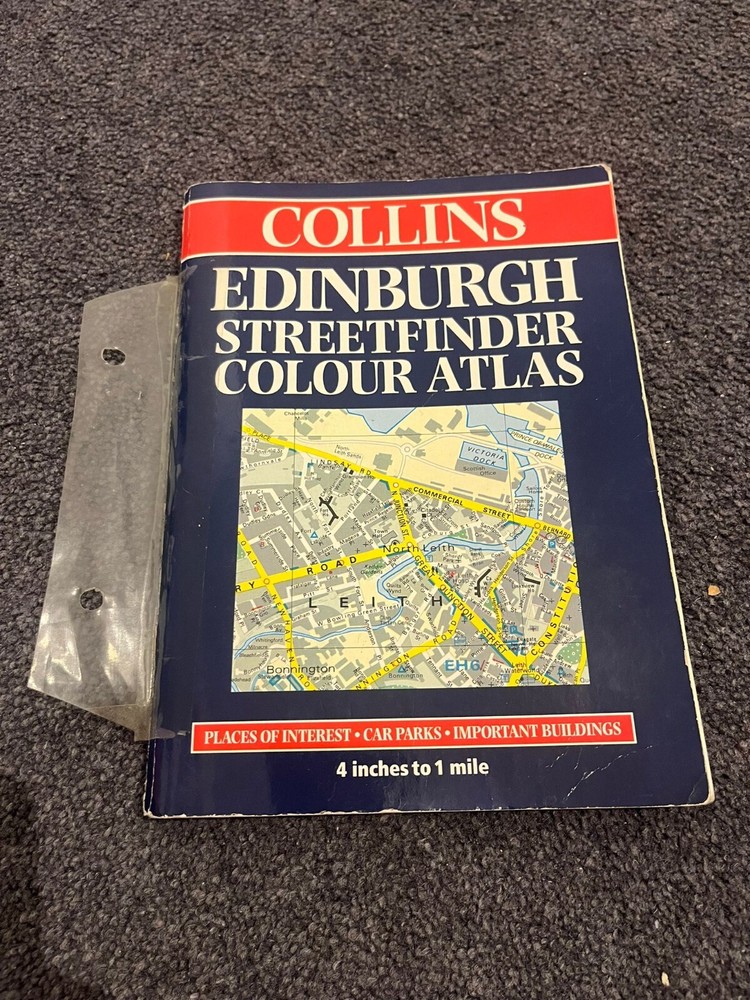 1998 Edinburgh Map Collins Edinburgh Streetfinder Colour Atlas 0004487133