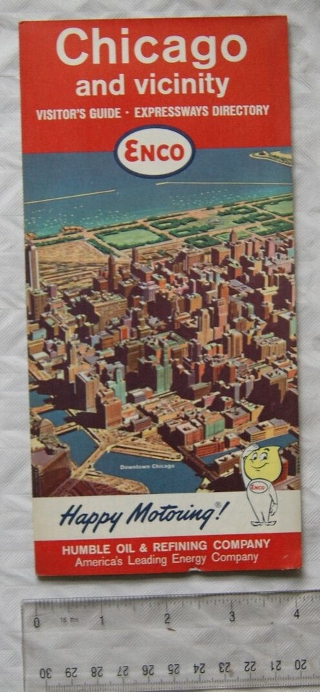 1964 Esso map & visitor’s guide – Chicago and vicinity