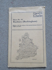 Vintage 1980 Banbury Sheet No.61 Reprint of First Edition 1″ Ordnance Survey Map
