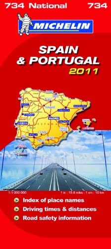 Spain & Portugal National Map 2011 2011 (Michelin National … Sheet map, folded