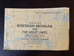 National Geographic August 1972 Vol 144 No 2 Great Lakes Supplement Only -No Mag