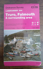 OS Ordnance Survey Landranger Map Sheet 204 Truro & Falmouth 1984. T3