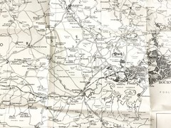 Vintage 1977 Bournmouth Map 78cm x 62cm Bright and Clear Looks Great