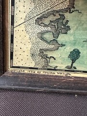 1926 COULTON WAUGH “A MAP OF CAPE COD” HAND PAINTED COLORS IN FRAME