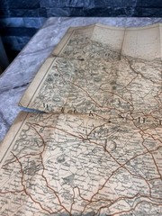 Half Inch Antique Maps Of Northumberland, Gall & Inglis, For Tourist & Cyclist
