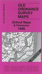 MAP OF Orford Ness & Felixstowe 1905 One Inch Sheet 208/225 by Robert Malster