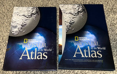 National Geographic Visual Atlas of the World HC Illustrated Large Book Slipcase