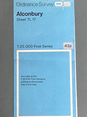 Vintage 1:25 000 1st Series Ordnance survey map, Sheet TL 17, Alconbury