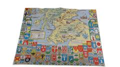 Historical Map of Scotland by L G Bullock Bartholomew Vintage