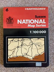 1975 Bartholomew National Map Series 1:100 000 – Sussex Sheet 6