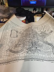 Donnes Map Of Bristal City 1773 Reproduced By Mears 1966