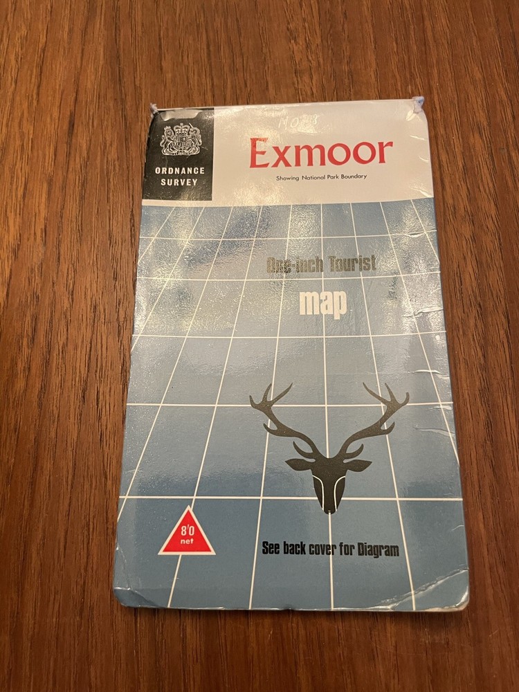 Exmoor Tourist Map Nationalpark One Inch