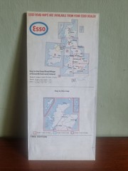 Esso 1983 Petrol Map Northern Scotland No 7 Vintage Original Scottish Highlands