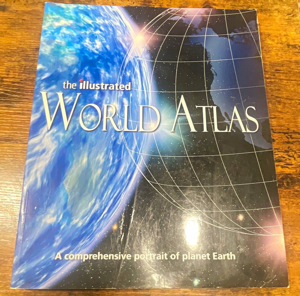 The Illustrated World Atlas Hardcover Illustrated World Atlas Book English