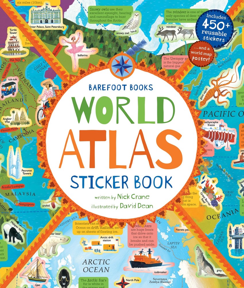 Barefoot Books World Atlas Sticker Book (Barefoot Books)