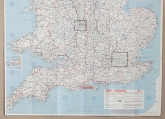 AA Service Map: Throughroutes to and from Bournemouth.