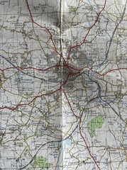 TAUNTON & LYME REGIS Ordnance Survey Seventh Series Cloth 1 inch 1960 Sheet 177