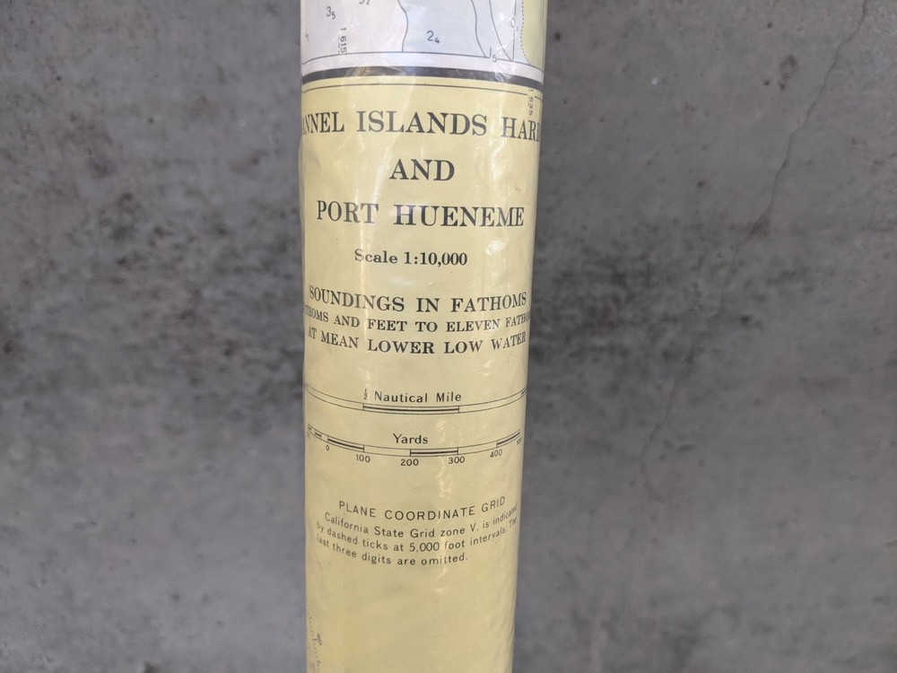 New Authentic NOAA Nautical Soundings in Fathoms Chart 18725 Original Packaging