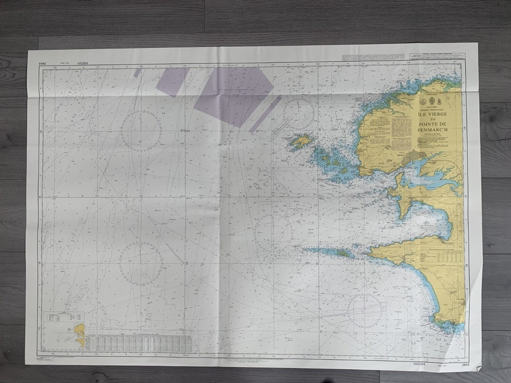 Admiralty Chart 2643 – Ile Vierge to Pointe de Penmarc’h Sheet