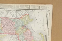 Vermont and Massachusetts Rand McNally 1898 Atlas of the World 14″ x 11″