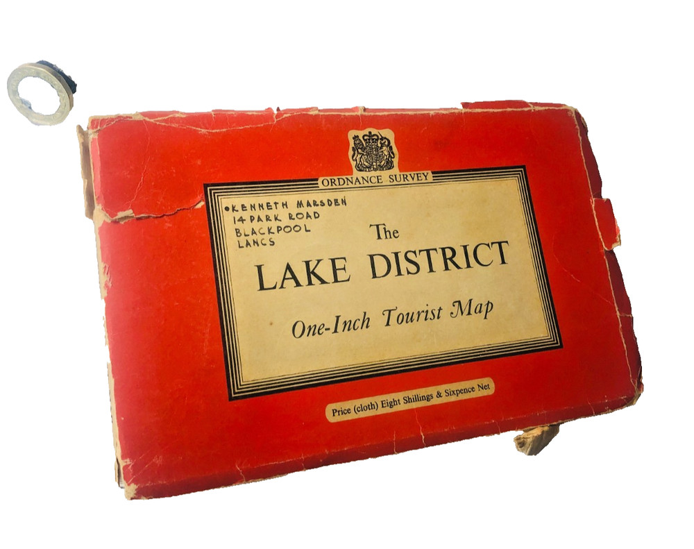 Ordnance Survey Map The Lake District Vintage ra