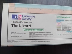 1996 OS Explorer Map 103 The Lizard & 1989 Book “About Land’s End” Wendy Lewis