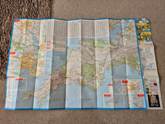 Vintage Esso Wales & South West England Folding Map No 3. 1978