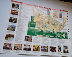 Washington pocket guide, tourist map, streets, places visit, metro underground