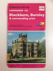 Ordnance Survey Landranger Map 103 Blackburn & Burnley