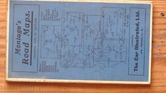 c1910 1 inch : 4miles North Scotland section 16 Road Map by Montagu.