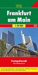 FRANKFURT CITY MAP 1:20K FB (ENGLISH AND GERMAN EDITION) By Freytag Berndt *NEW*