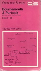 BOURNEMOUTH PURBECK No 195 1974 39623 1.500 000 First Series Ordnance Survey Map