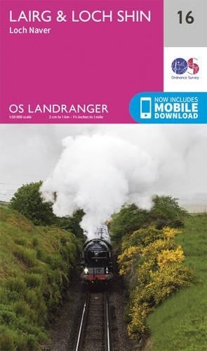 Lairg & Loch Shin, Loch Naver (Map) OS Landranger Map
