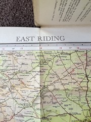 Bartholomew Map East Riding Yorkshire Hull Vintage 70s 1970 Paper ½” FreePost UK