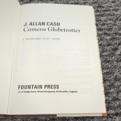 Camera Globetrotter by Cash, J.Allan Hardback Book 1973 1st Edition With DJ
