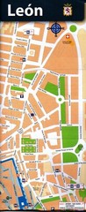 Sheet City Map Leon Spain Including Hotel Location Index