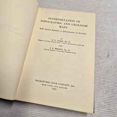 Interpretation of Topographic & Geologic Maps Dake & Brown 1925 Geology Textbook