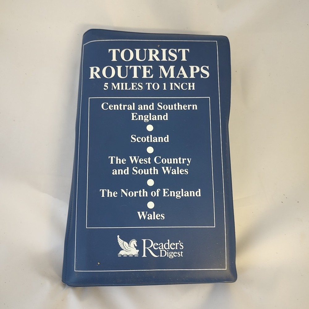 UK Tourist Route Maps Readers Digest – 5 miles to 1 inch