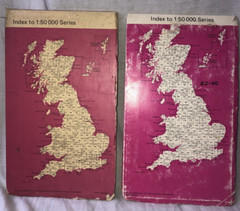 Vintage Ordnance Survey Maps West London 1978 & Reading And Windsor 1982