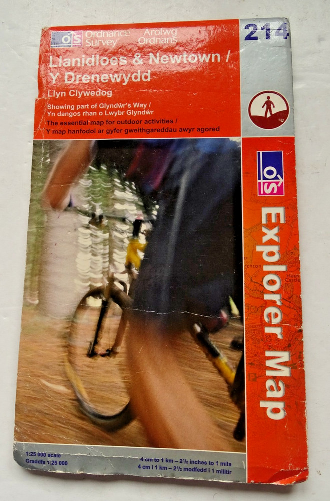 Ordnance Survey Map – Explorer – Llanidloes & Newtown – 2005 – Double Sided.
