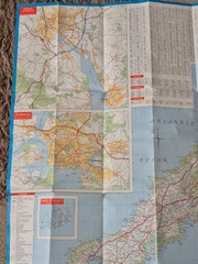 Vintage Esso Wales & South West England Folding Map No 3. 1978